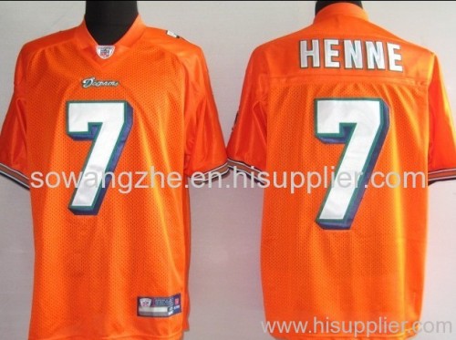 Miami Dolphins 7 Chad Henne Orange NFL Jerseys
