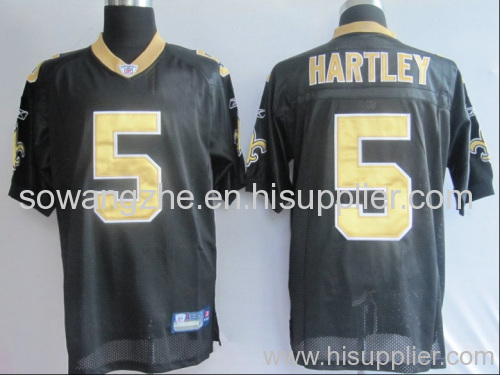 New Orleans Saints 5 Hartley Black NFL Jerseys