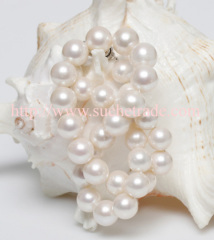 AAA grade 12-13mm white freshwater pearl necklace
