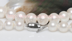 AAA grade 12-13mm white freshwater pearl necklace