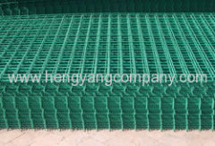 Plastic coated welded mesh panel