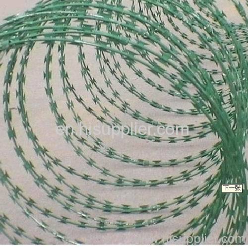 PVC coated razor barbed wire