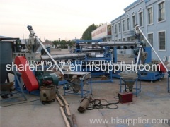 Three-layer plastic board extrusion line