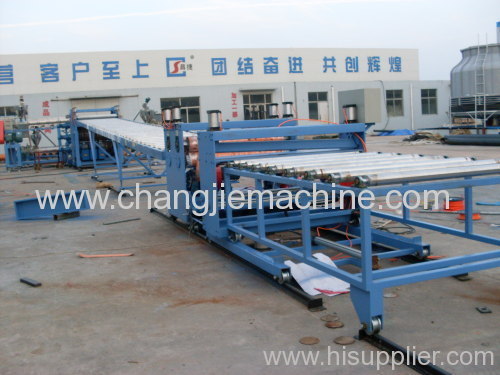 PE,/PP plastic building templates extrusion line