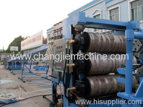 Five-layer plastic board making line