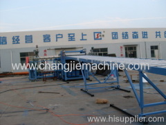 Five-layer plastic building template making production line