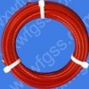 Red PVC coated wire