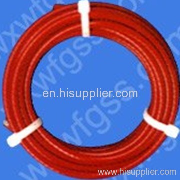 Red PVC coated wire