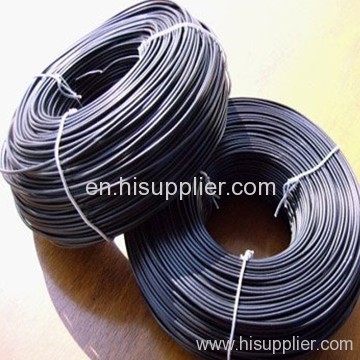 Black PVC coated wire