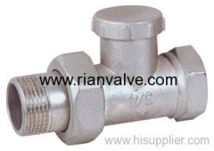 Brass Nickle Plated stop Valve