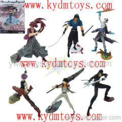 MOQ(USD300) 13cm Rurouni Kenshin pvc figurine (set)