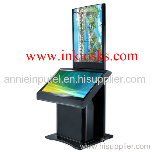 advertising dual screen kiosk