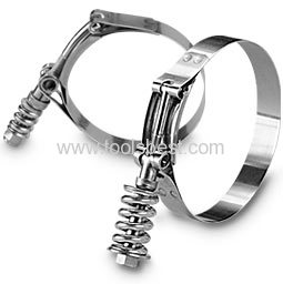 Stainless steel spring loaded clamp