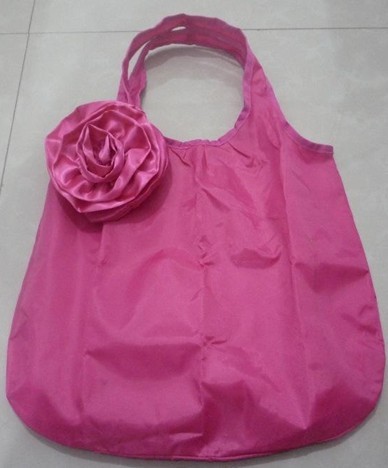 foldable rose bag, rose bag, rose shopping bag,reusable bag,promotional bag