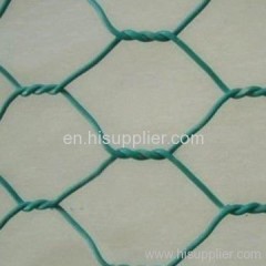 Hexagonal wire mesh fence