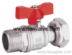 Brass Nickle Plated Ball Valve With Union