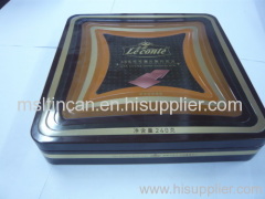 Square Chocolate tin