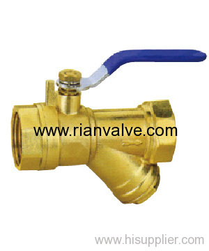 Brass Ball Valve With Strainer