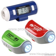 FLASHLIGHT AND SIREN PEDOMETER