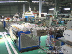 wood and plastic profile extrusion line
