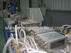 wood and plastic profile extrusion line