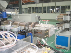 wood and plastic profile production line