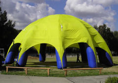 Eight leg adverting inflatable tent