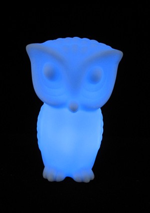 Owl color changing LED night light