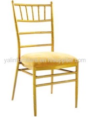 stacking golden chiavari dining chair