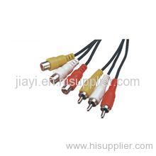 3RCA-PLUG TO 3RCA-JACK