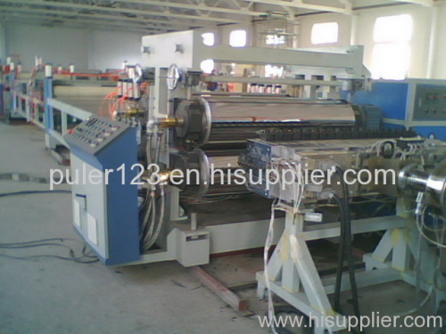 plastic sheet/profile extrusion line