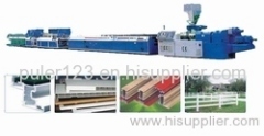 pvc plastic wood profile making machine