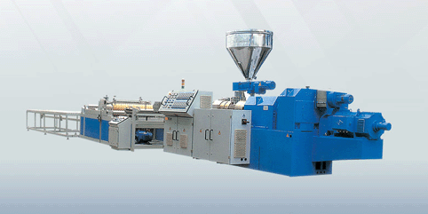 pvc wavy plate and trapezia-shaped extrusion machine