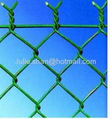 Galvanized chain link fence