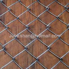 Galvanized chain link fence