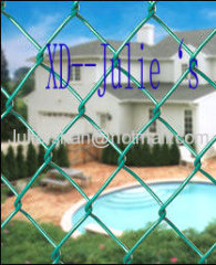 Hot dipped Galvanized Chain Link Fence