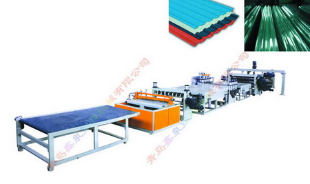 wave board extrusion machine