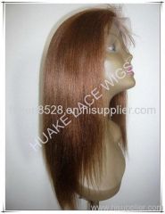 16inches Silky straight 100% human hair Chinese remy full lace wigs