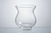 round clear hurricane candle holder