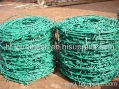 PVC coated barbed wire