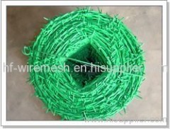 PVC coated barbed wire