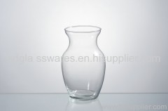 traditional clear glass vase