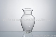 clear glass vase