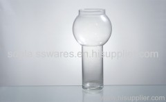 clear glass vase