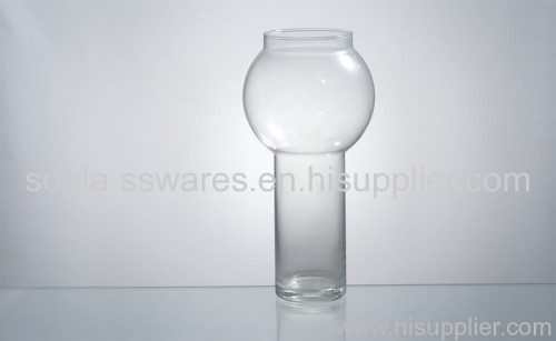 tall glass vase for home decoration