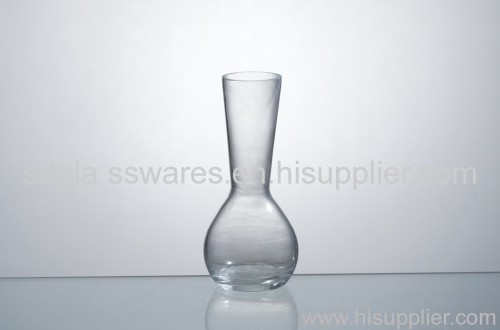 decorative clear glass vase