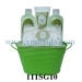 Metal Bucket Bath set