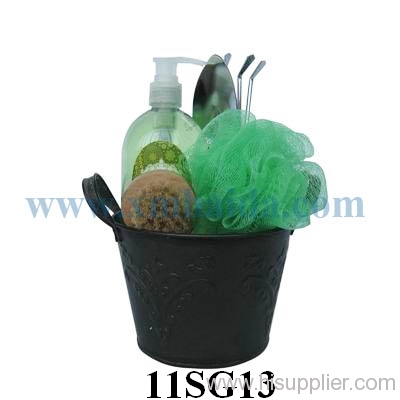 Metal Bucket Bath set