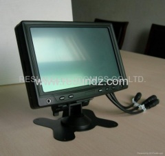 7 inch Desktop Headrest VGA A/V Touch Screen TFT LCD Monitor for PC