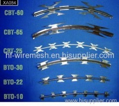 Galvanized razor barbed wire